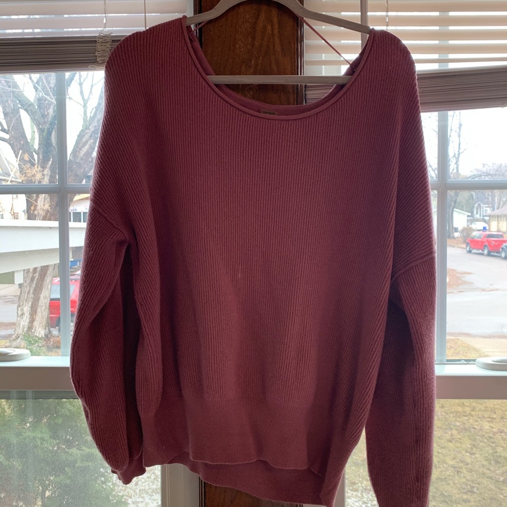 Free People oversized Scoop neck sweater